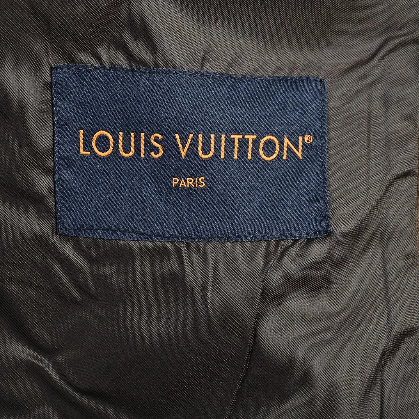 Louis Vuitton/Louis Vuitton presbyopia embroidered suede jacket